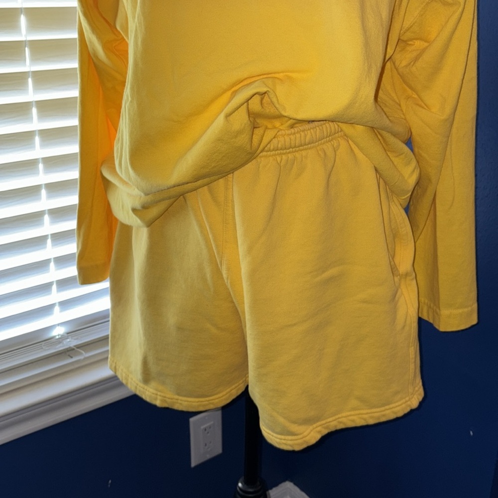 RARE - Fred Hayman Beverly Hills Yellow Hoodie + Shorts Set – Size M EUC - Picture 6 of 13